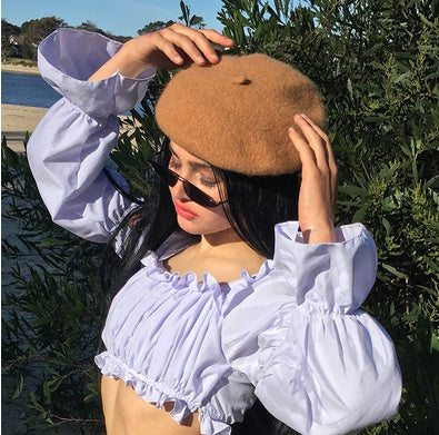 Dark girl wind zipper irregular denim skirt skirt