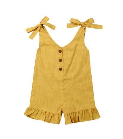 Pleated Sunsuit Jumpsuit Jumpsuit