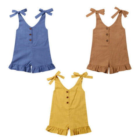 Pleated Sunsuit Jumpsuit Jumpsuit