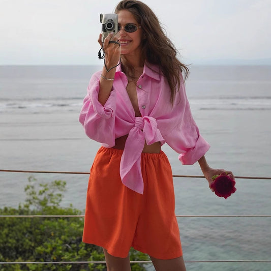 Women's Long Sleeve Ruffle Blouse Blouse