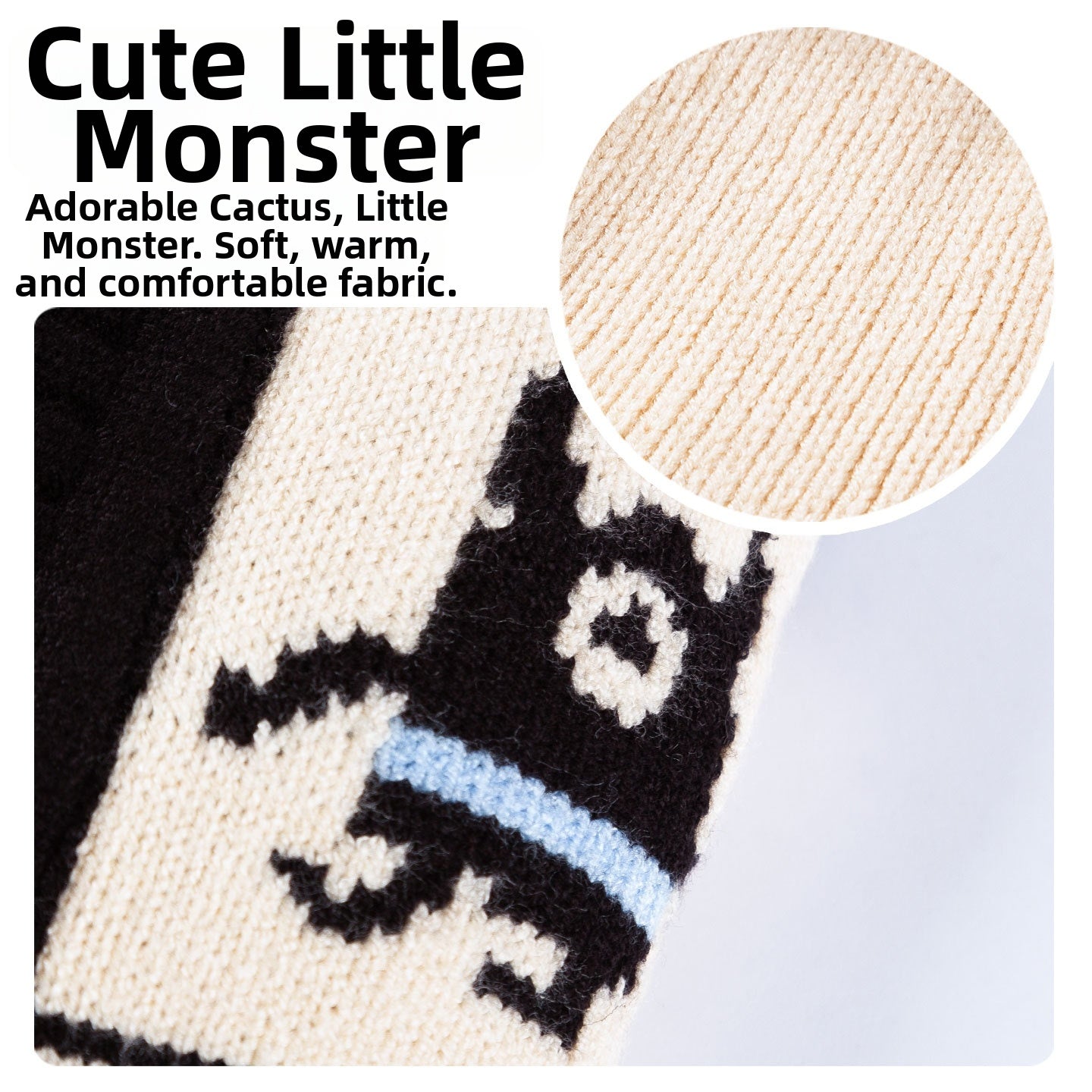 Warm Small Dog Sweater, Soft & Breathable Pet Knit Cardigan With Monster Pattern For Small Medium Dogs Boy Girl Puppy Cat, Fall Winter Dog Clothes For Indoor & Outdoor Wear